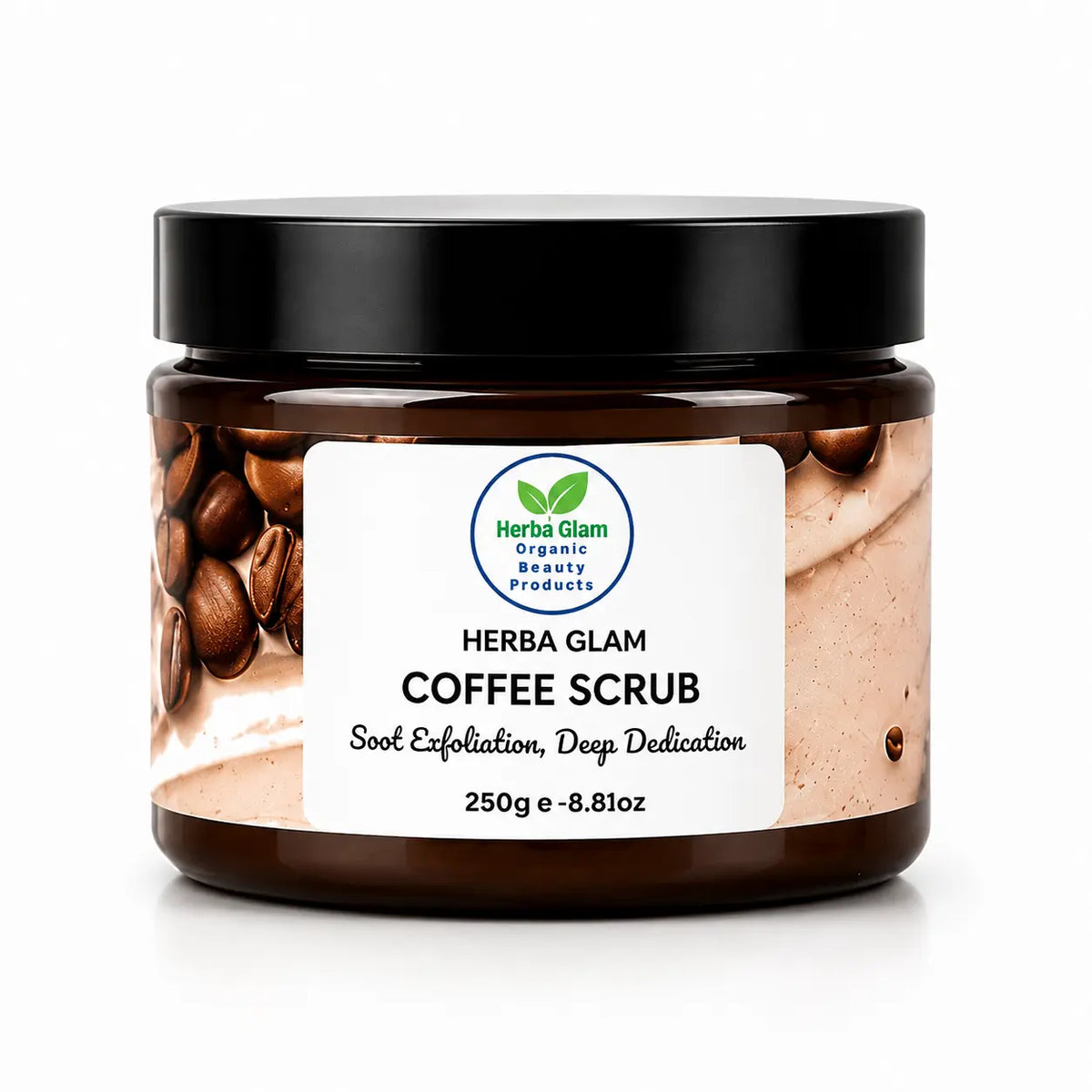 Herba Glam Coffee Face Scrub for smooth, glowing skin