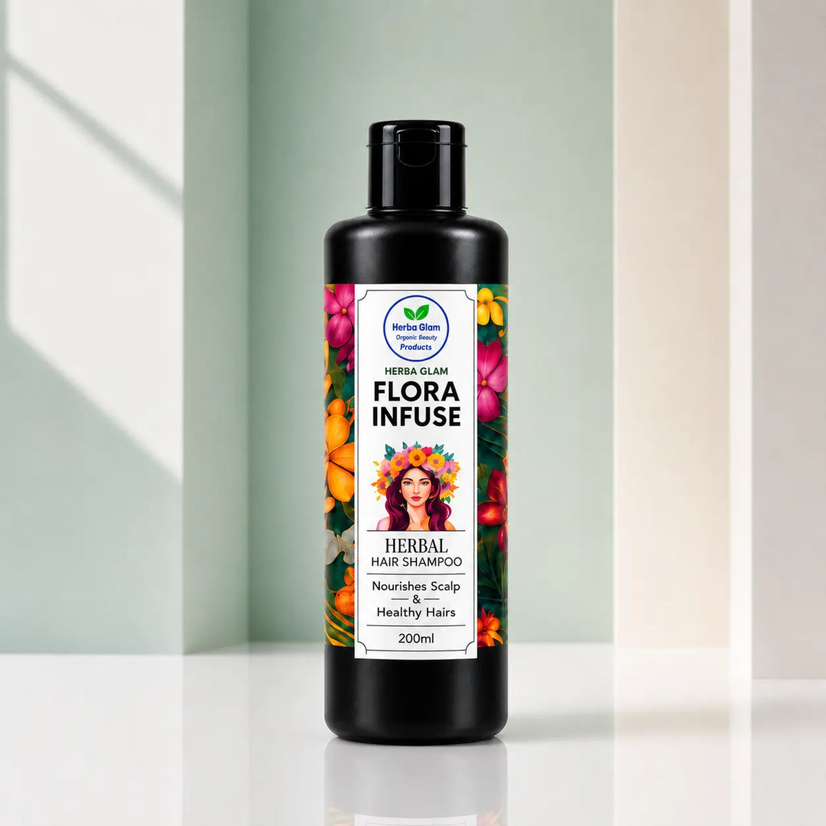 Herba Glam Flora Infuse Shampoo with Hibiscus