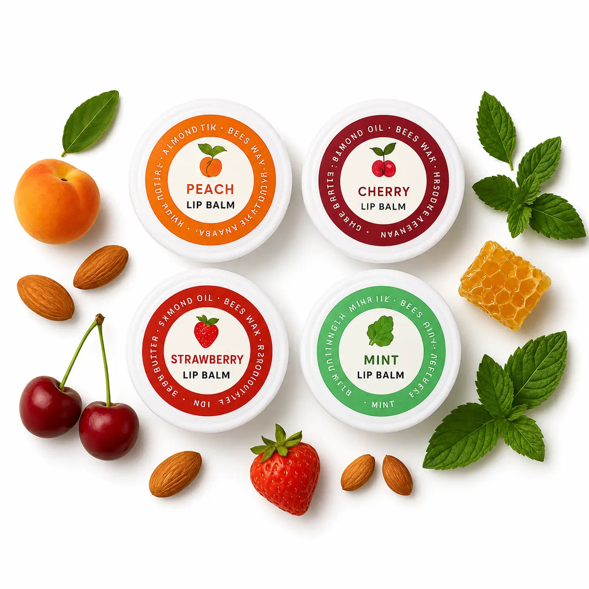 Herba Glam Natural Lip Balm with Shea Butter and Beeswax